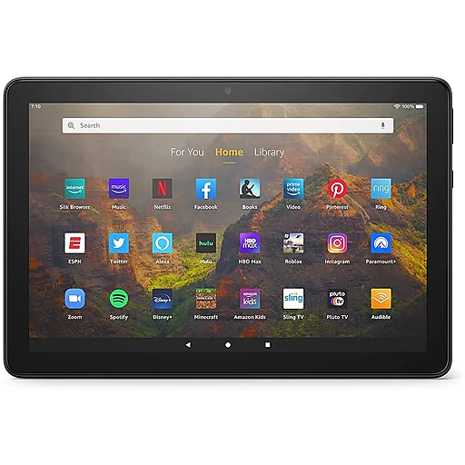 Amazon Fire HD 10 10.1" Tablet, WiFi, 3GB RAM, 32GB Storage, Black (B08BX7FV5L)