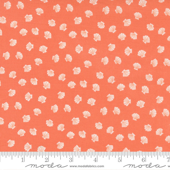 The Sea & Me - Coral Shell Blender By Stacy Iest Hsu For Moda Fabrics Sold Continuous Yard in Stock Ships Today
