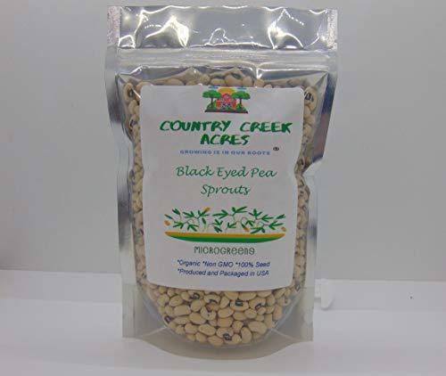 Black Eyed Pea Sprouting Seed, Organic, Non GMO - 15oz - Country Creek Brand - B