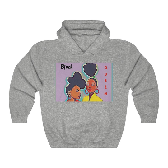 Black Queen Unisex Heavy Blend Hoodie, Multiple Colors Available