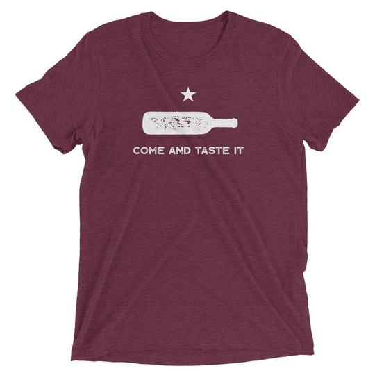 Come & Taste It Tri-Blend Tshirt//Wine Lovers Shirt//Come Take Texas Tee Shirt//