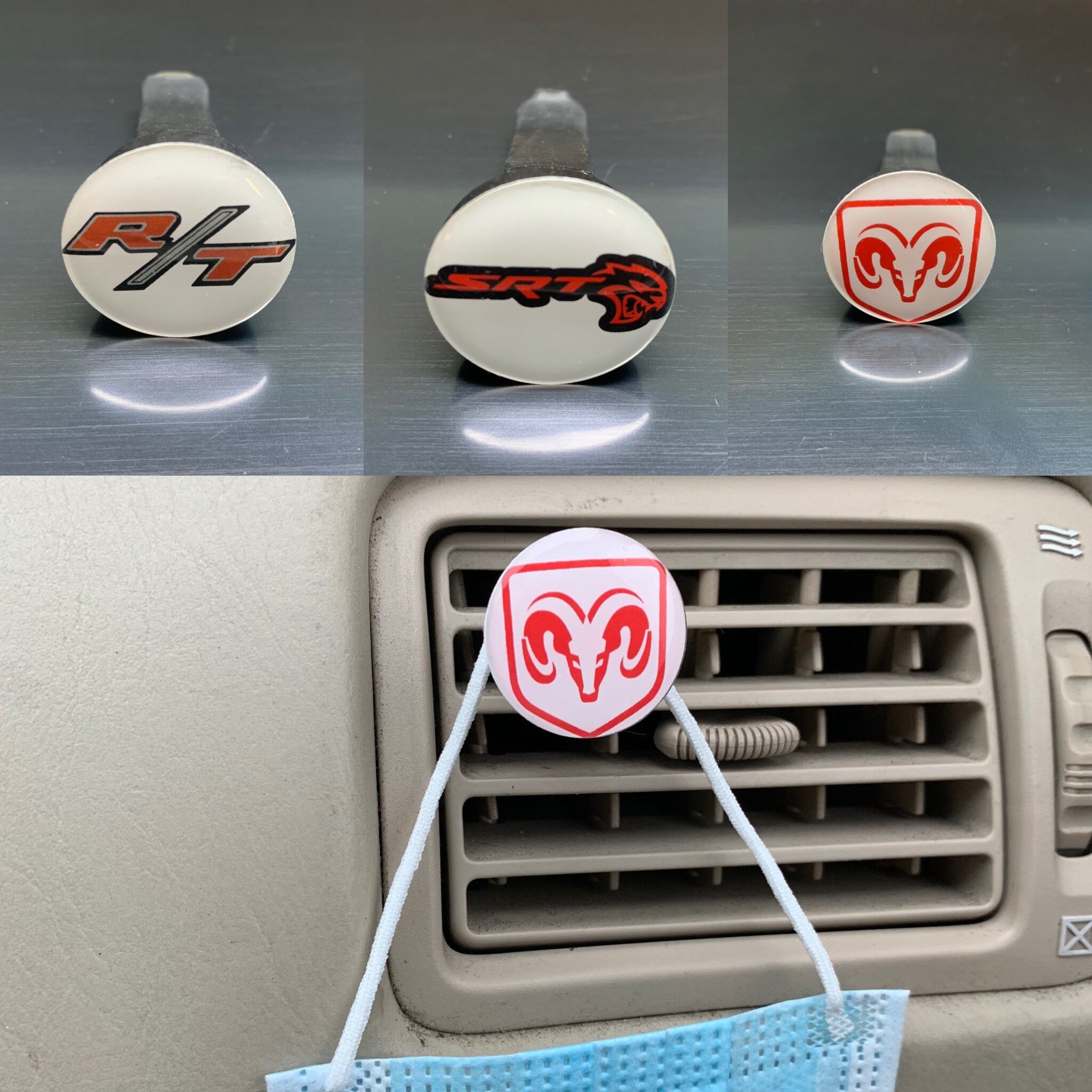 Dodge Ram Truck 1500 2500 3500 Vent Mask Hanger Charger Challenger Hellcat Srt