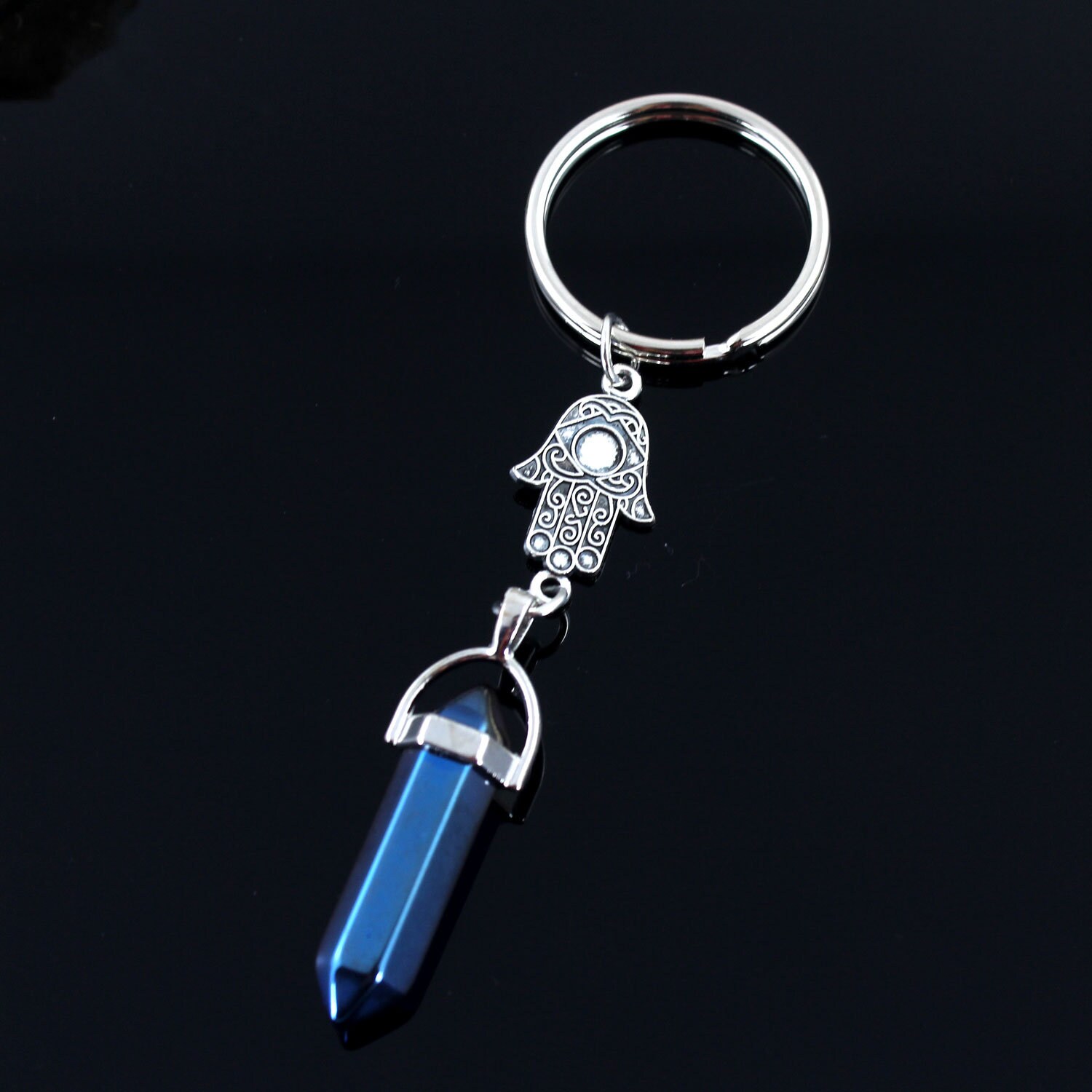 Crystal Pendant Keychains/ Keychain/ Keyring/ Key Chain/ Ring/Hamsa Keychain