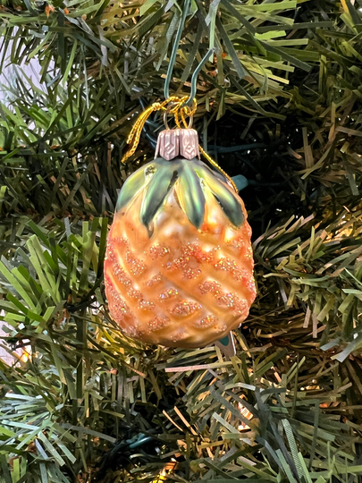 Miniature Small Pineapple Polish Glass