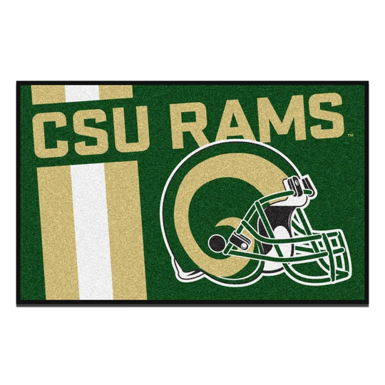 FANMATS Colorado State Rams 1-1/2-ft x 2-1/2-ft Green Rectangular Indoor Decorative Sports Door Mat | 19634