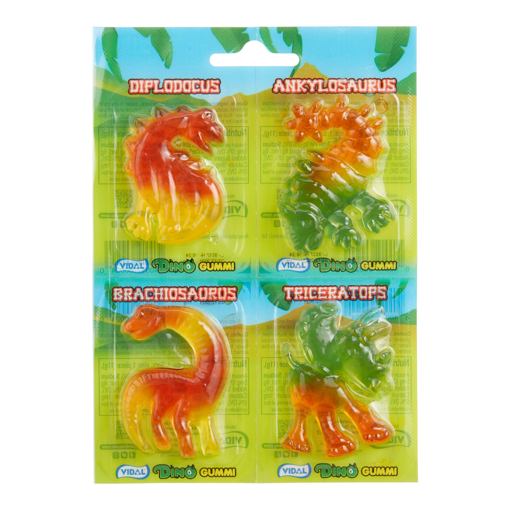 4 Pack Vidal Dino Gummies Set Of 6 by World Market
