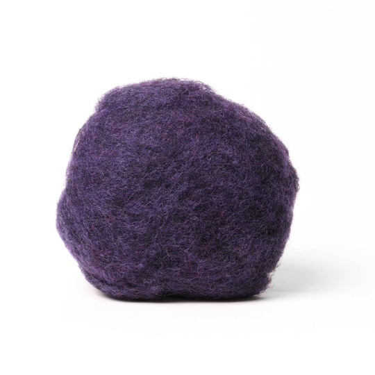 Aubergine Wool Blend Best For Wet Felting Wool, Bergschaf Tyrollean Tyrolean Or Mountain Sheep Wool - Burebure