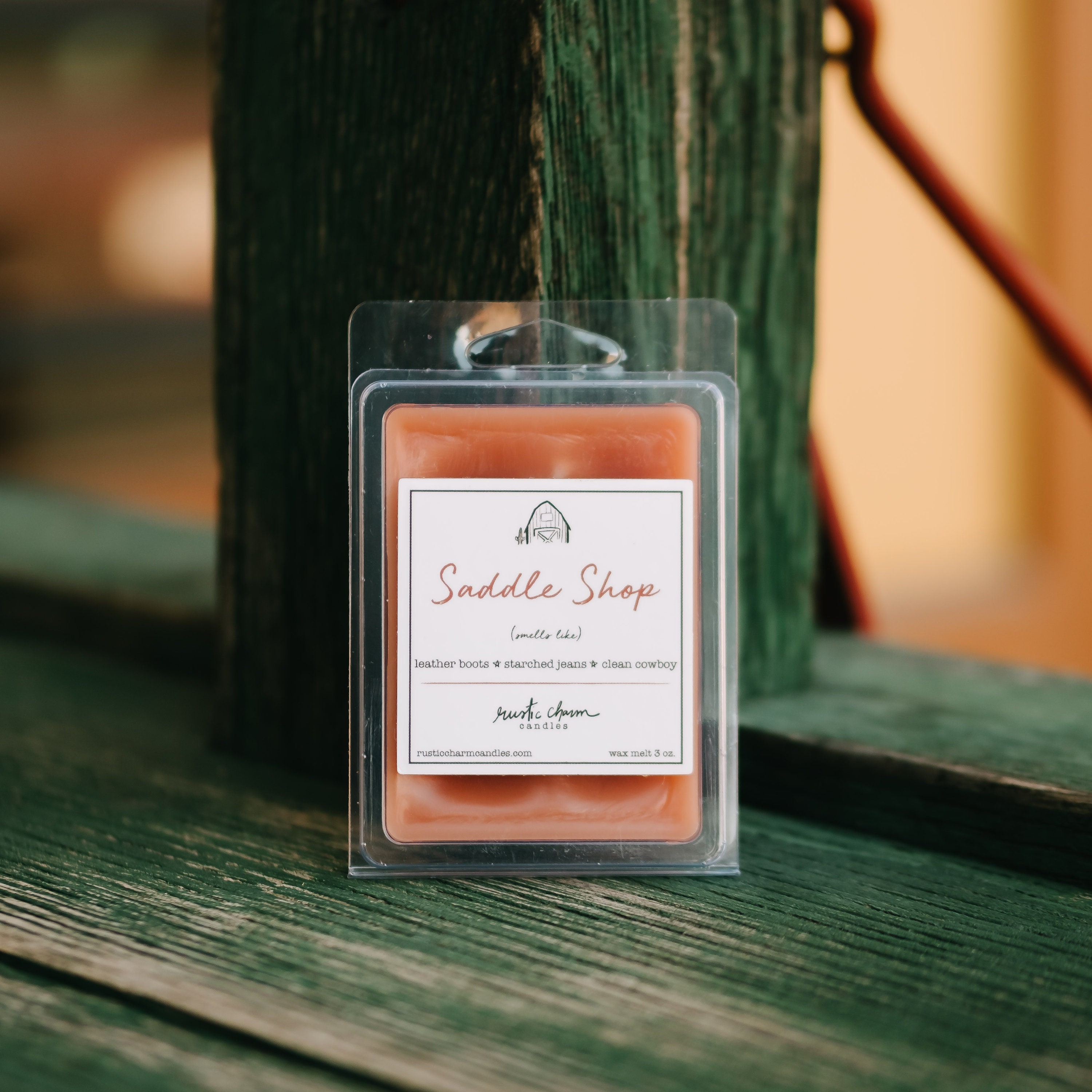 Saddle Shop Wax Melts, Leather Blend Scent Tart, Saddle, Cowboy Home Decor, Clamshell Tarts, Natural Melts