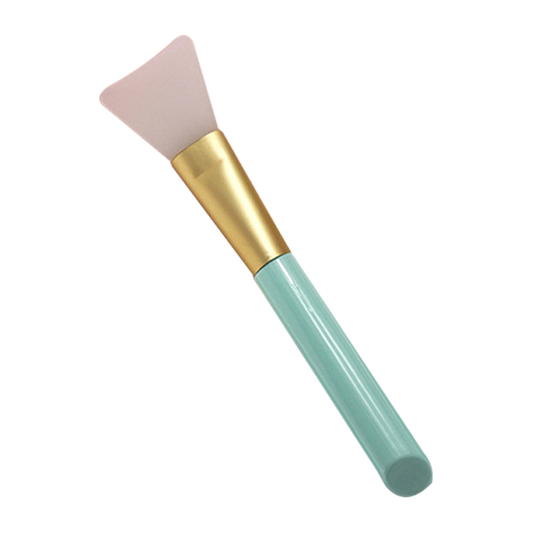 DIY Facial Mask Make Tool Makeup Blender Cosmetic Foundation Soft Silicone Brush - blue