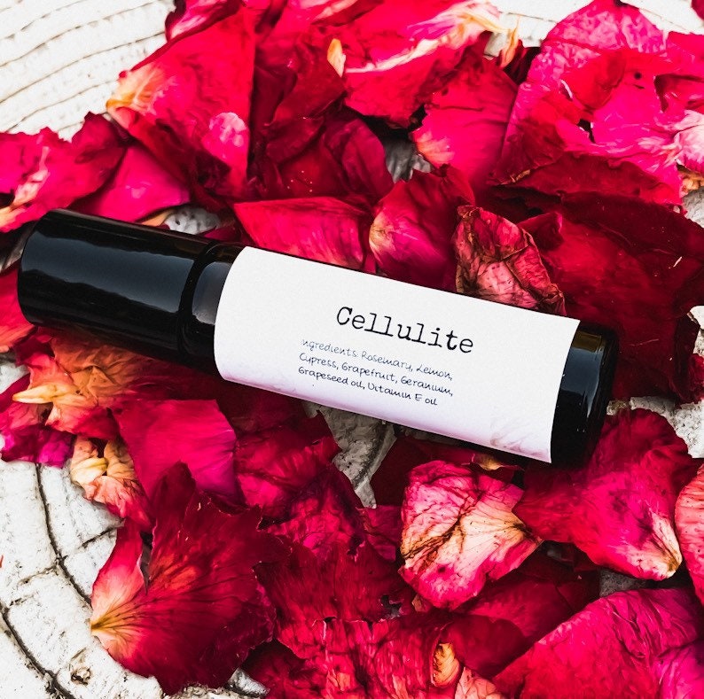 Cellulite Essential Oil Rollerball Blend 10Ml, Organic , Reducer, Therapeutic, Skin Care, Self Personal Care Gift