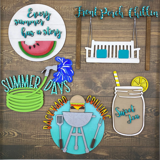 Diy, It's Summer Time, Unfinished, Blanks, Paint Party