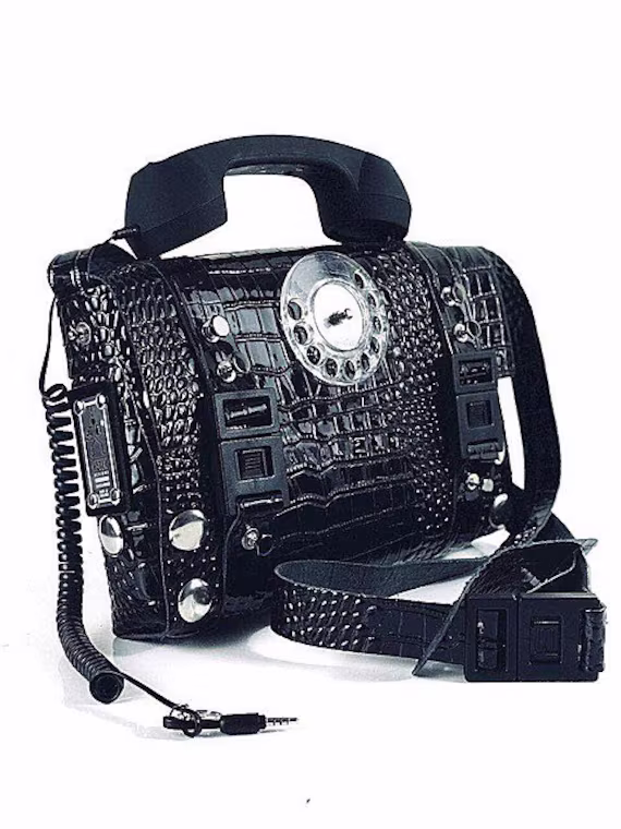 Christmas Gift 40 % Off Hi Tek Unisex Industrial Gothic Neo Steampunk Telephone Cross Body Bag Leather Shoulder Handbag Artist Styling