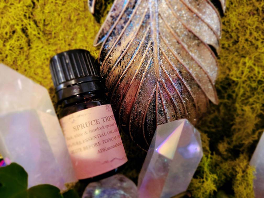 Spruce Trinity Essential Oil Blend. Oils From Around The World. White, Black, Hemlock Spruce. 5 Ml