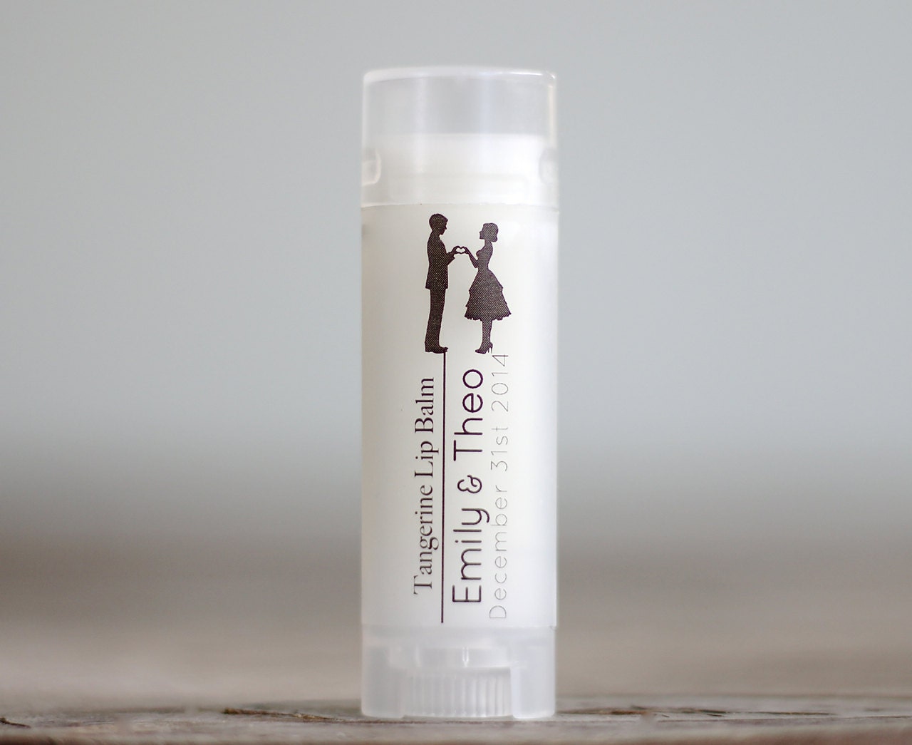 Wedding Favor 10 Custom Lip Balms Bridal Shower Gifts & Mementos With Label Monogrammed Personalized Bridesmaid Gifts Little Flower