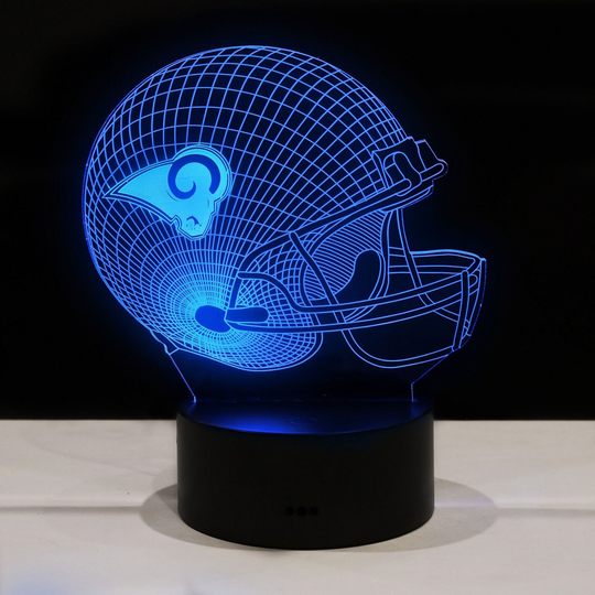 Los Angeles Rams - 7 Color Led Lamp Night Light Football Souvenir Sports Memorabilia Birthday Christmas Gift Sale