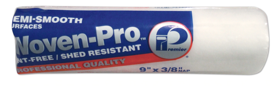 Premier WOVEN-PRO 9-in x 3/8-in Nap Woven Synthetic Blend Paint Roller Cover | R942