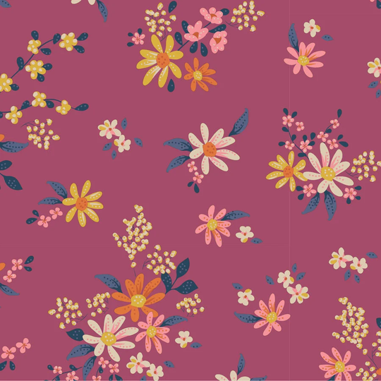 Tilda Chic Escape, Daisyfield Blender Plum...a Collection Designed By Tone Finnanger