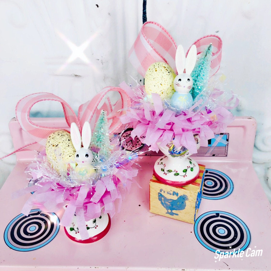 Vintage Easter Egg Cup Hand Painted Mid Century Japan Table Decor Decoration