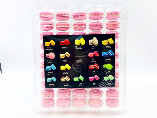 50 Pack Berry Blend French Macaron Value
