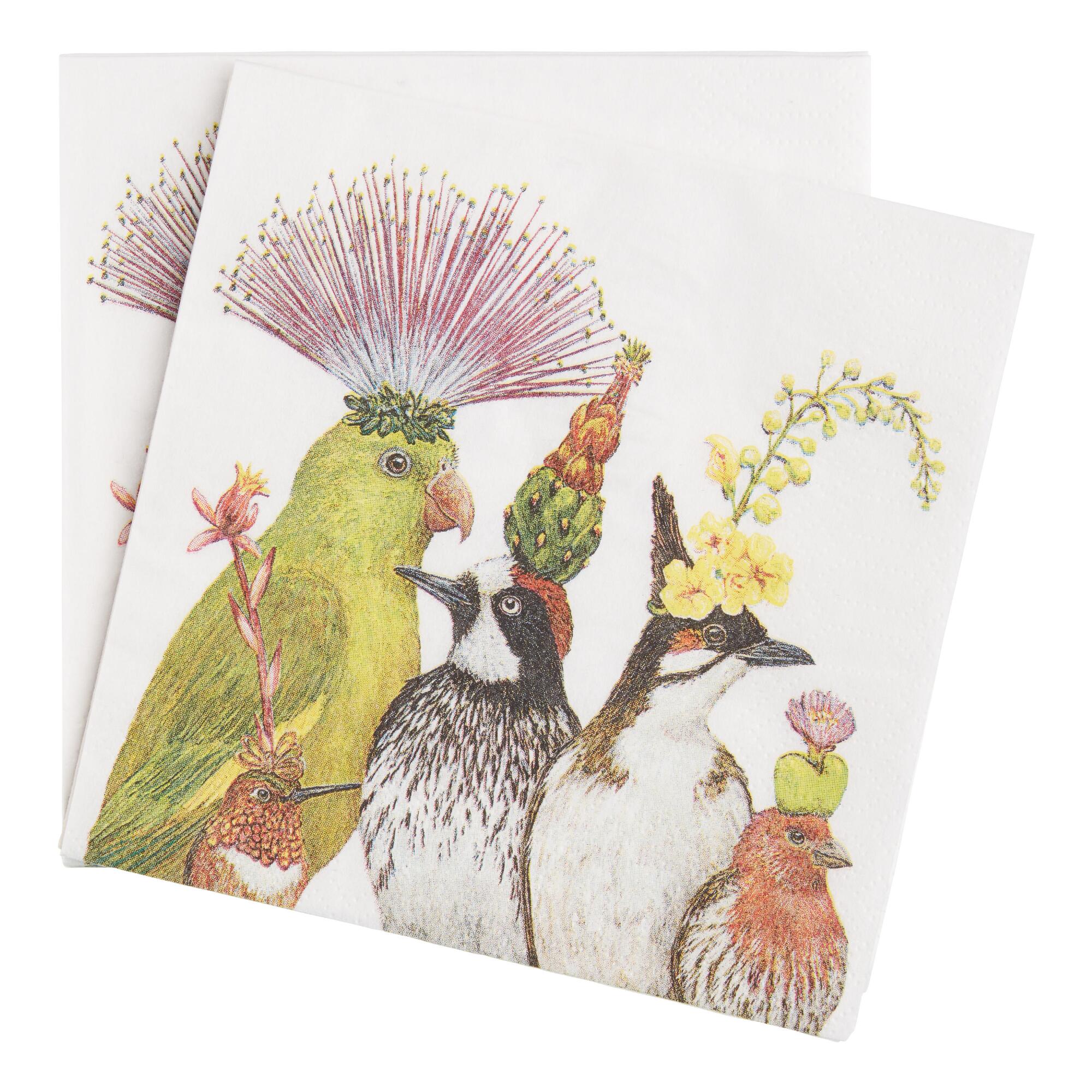 Bird Entourage Beverage Napkins 20 Count by World Market