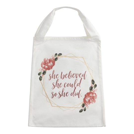 She Believed She Could So She Did Canvas Tote Bag by World Market