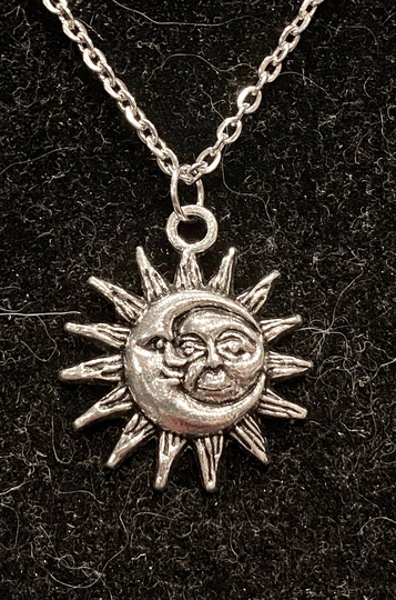 Moon & Sun, Silver, Pendant, Necklace