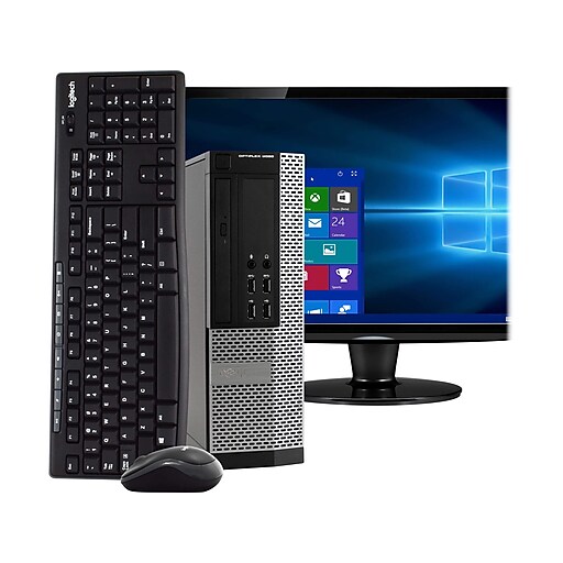 Dell OptiPlex 9020 Refurbished Desktop Computer with 24" Monitor, Intel i5 3.2GHz, 16GB RAM, 1TB SSD