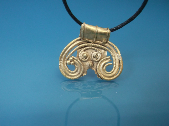 Ancient Roman Crescent. Golden Moon. Amulet Of Fertility 2Th-4Th Ad