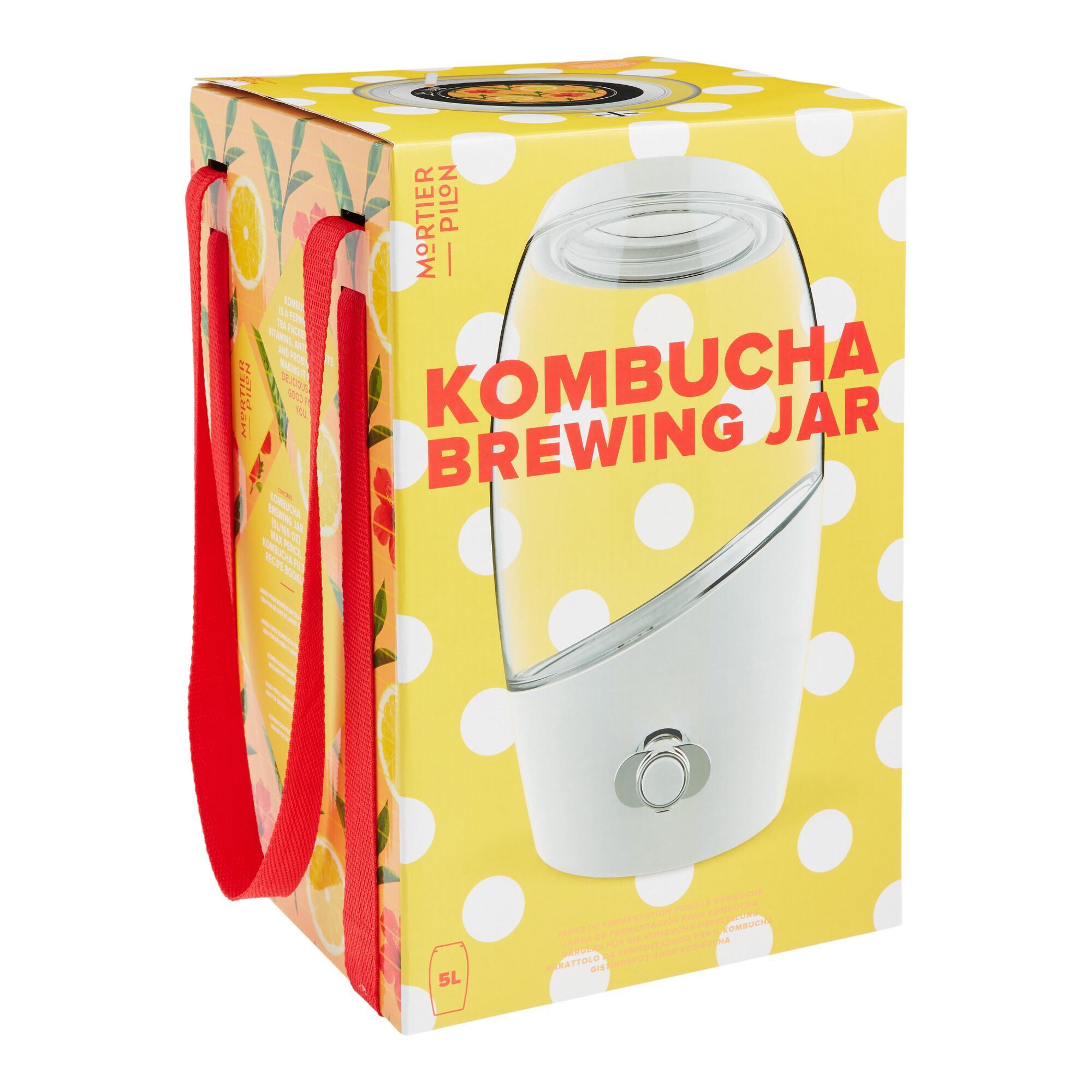 Mortier Pilon Glass Kombucha Brewing Jar 5L by World Market