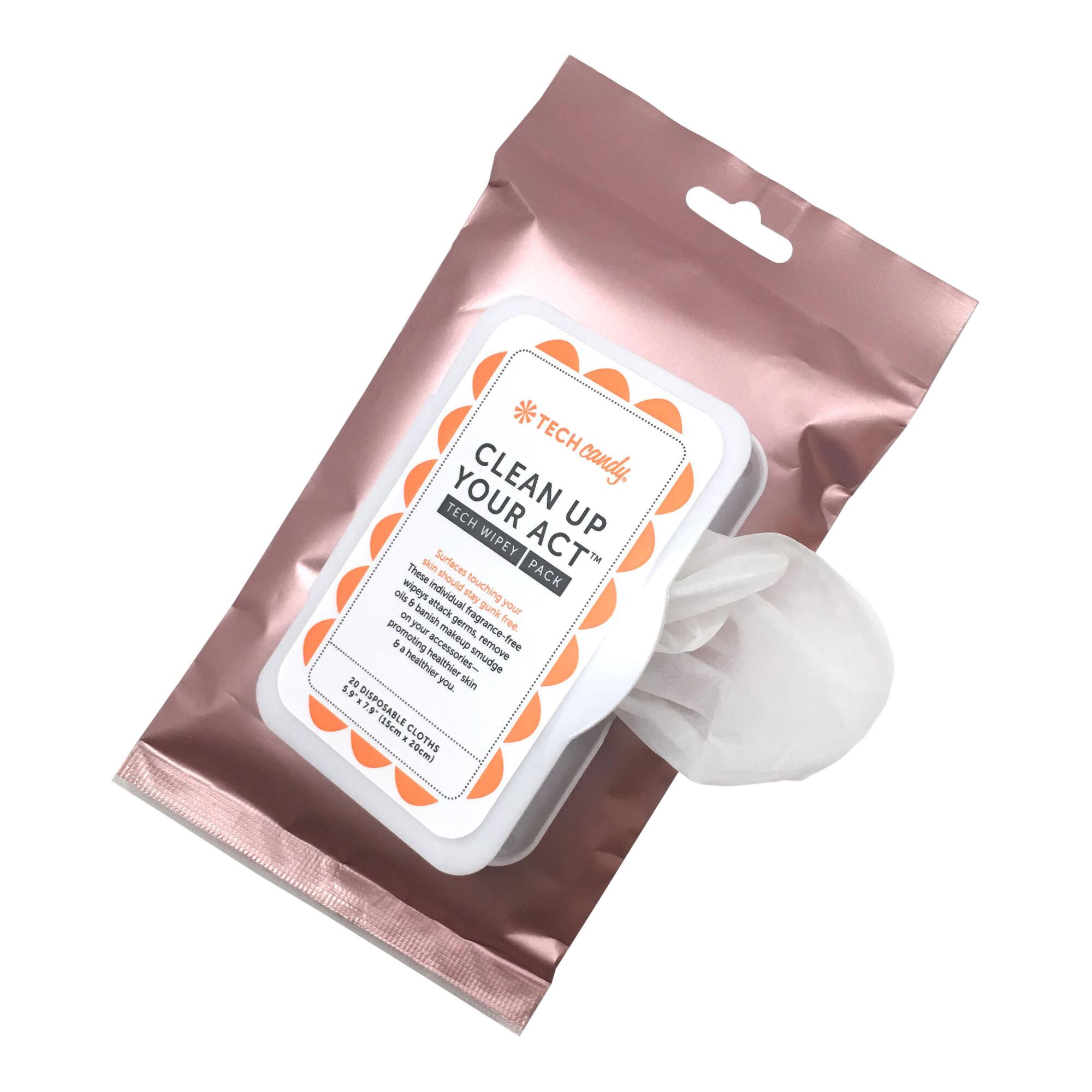 20 Count Clean Up Your Act Tech Wipes Set of 2: Orange by World Market