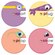 Word Wheels: Beginning Blends Curriculum Cut-Outs Carson Dellosa Education Illustrator