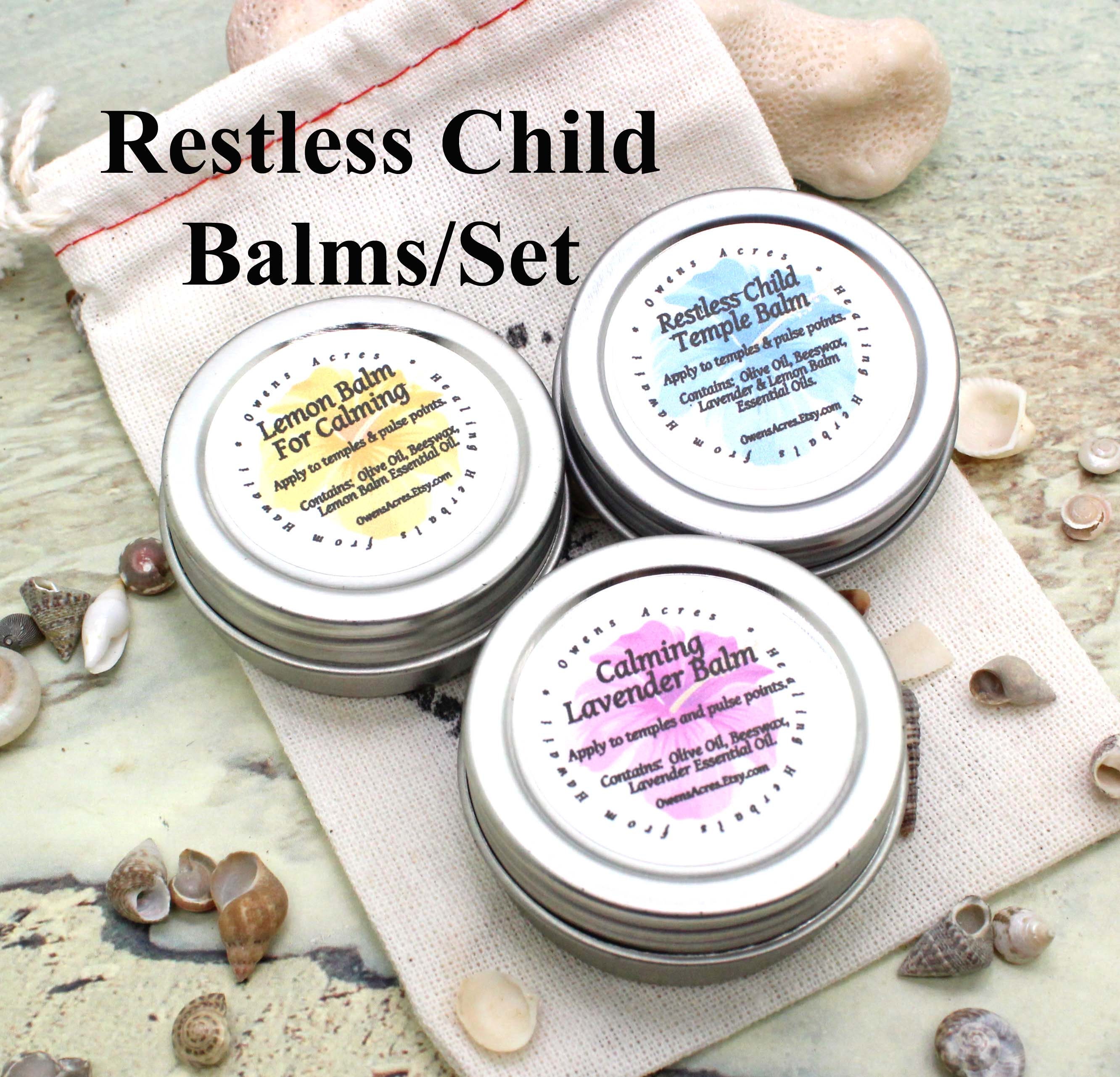 Self Care/Restless Child Gift Set Lemon Balm Lavender Relaxation Calming For Kids Aromatherapy Essential Oils