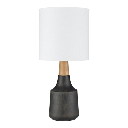 Modern Kent Table Lamp: Gray - Ceramic -
