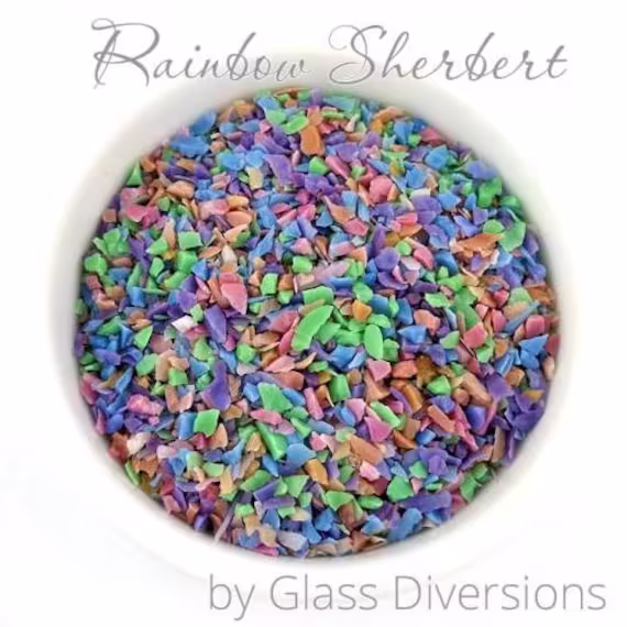 Rainbow Sherbet Frit Blend Coe 96