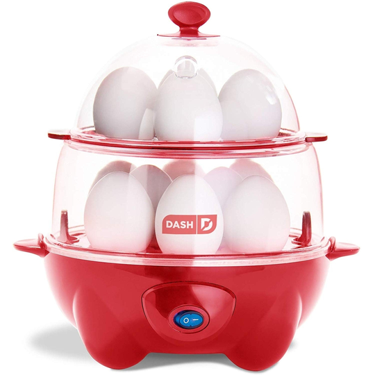 Dash Deluxe Rapid Cooker Electric for Hard Boiled, Poached, Scrambled Eggs, Omelets, Steamed Vegetables, Seafood, Dumplings & More