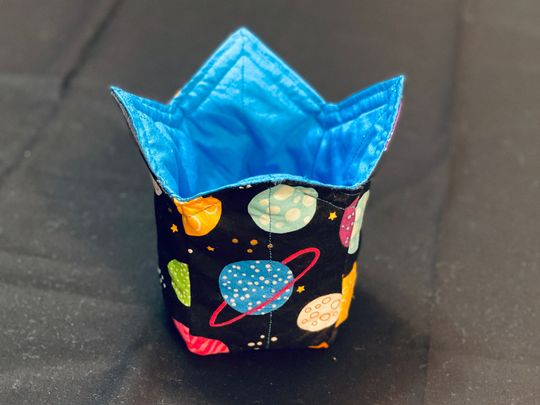 Ice Cream Cozy Buddy Bowl Holder Ramen Soup Pot Solar Sytem Planets & Stars