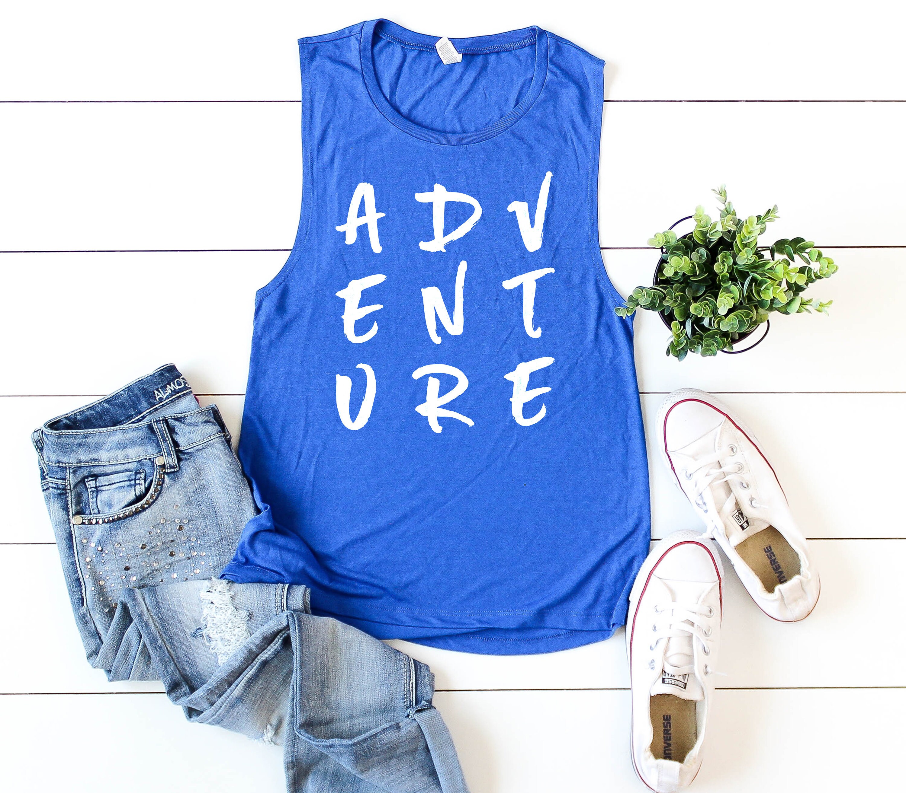 Adventure Trending Womens Muscle Tank Top Camping Vacation Summer Florida Cute Shirts Tees T-Shirts Gift For Hike