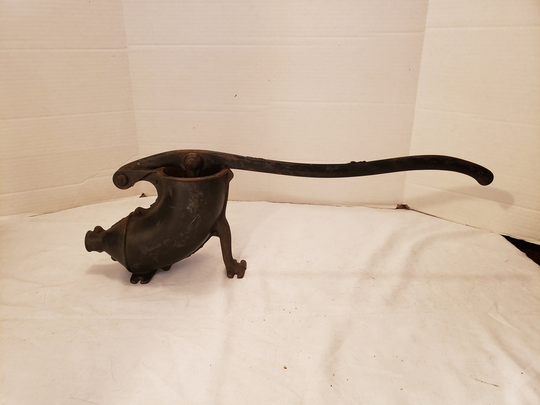 Antique Cast Iron Meat Food Press Sausage Stuffer Kitchen Tool 24" X 9"