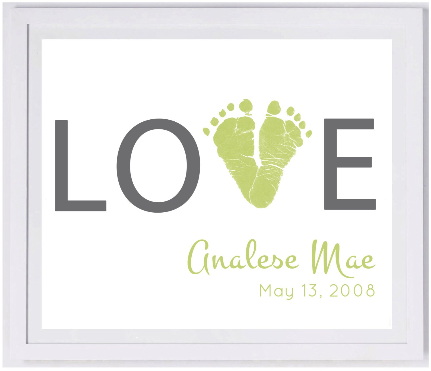 Love Blocky Footprint Wall Art 1400 Pap