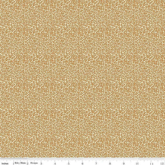 Fabric By The Yard Bountiful Autumn Vines Orange Riley Blake Designs