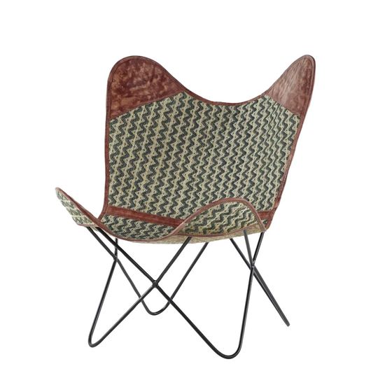 Grayson Lane Rustic Multi Blend Contemporary Butterfly Chair | 88592