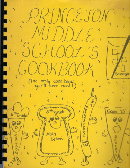 Princeton West Virginia Vintage 1995 Middle School Cookbook Wv Community Ethnic German French Mexican Danish Irish Italian Polish Cook Book