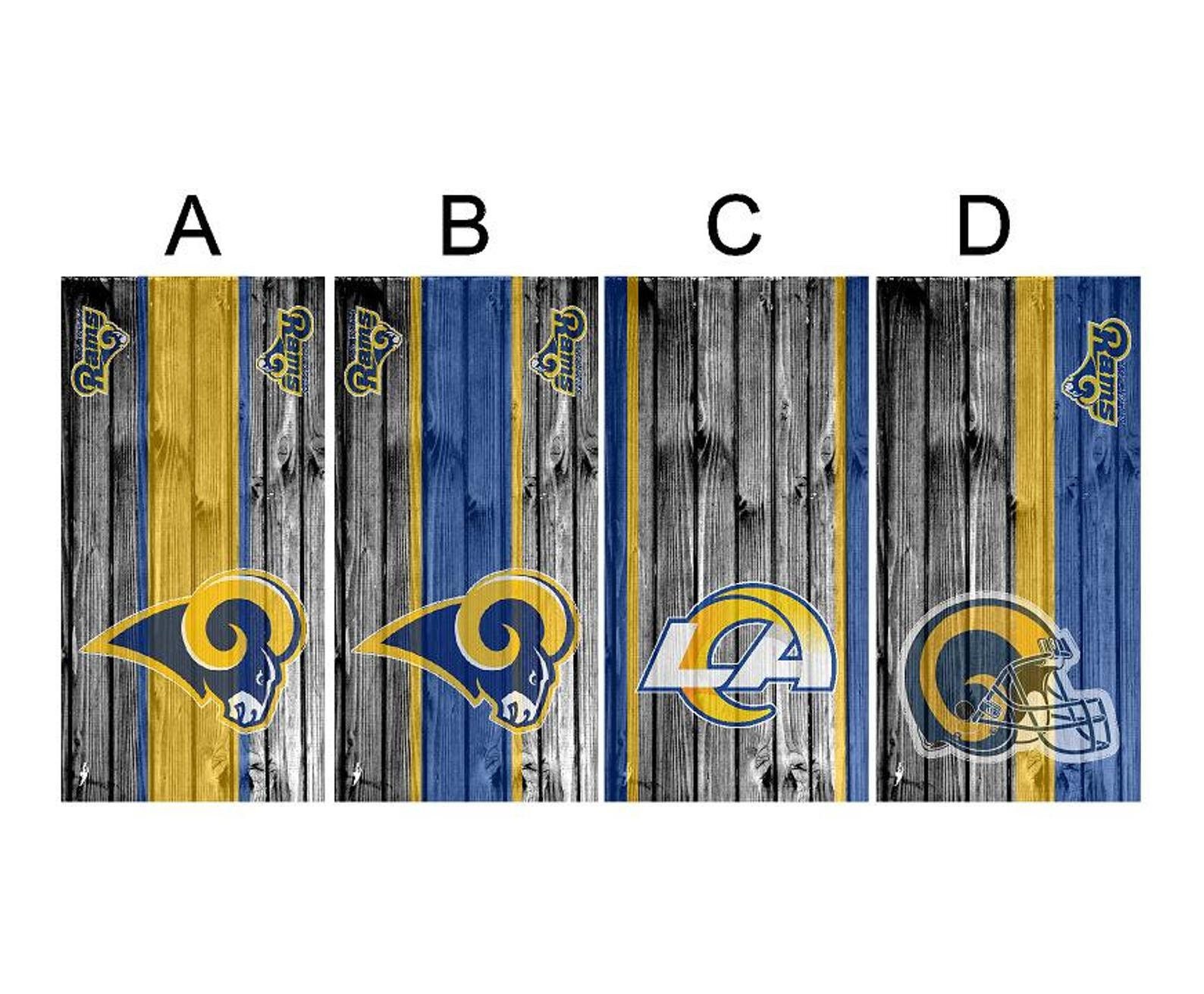 La Rams Cornhole Vinyl Wrap | Single Wrap Board Wrap