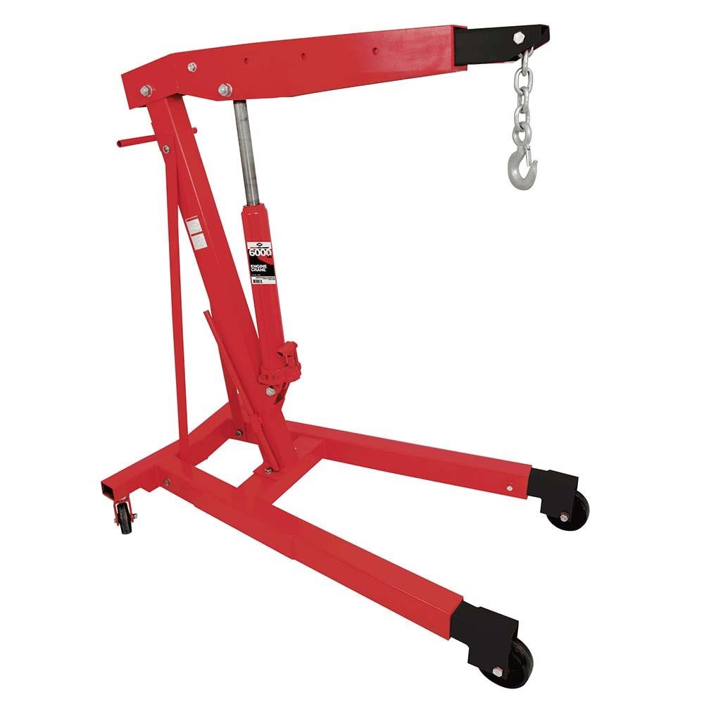American Forge & Foundry Heavy Duty Hydraulic Engine Hoist Cherry Picker Crane, 3 Ton (6,000 Lb.) Capacity | 3584