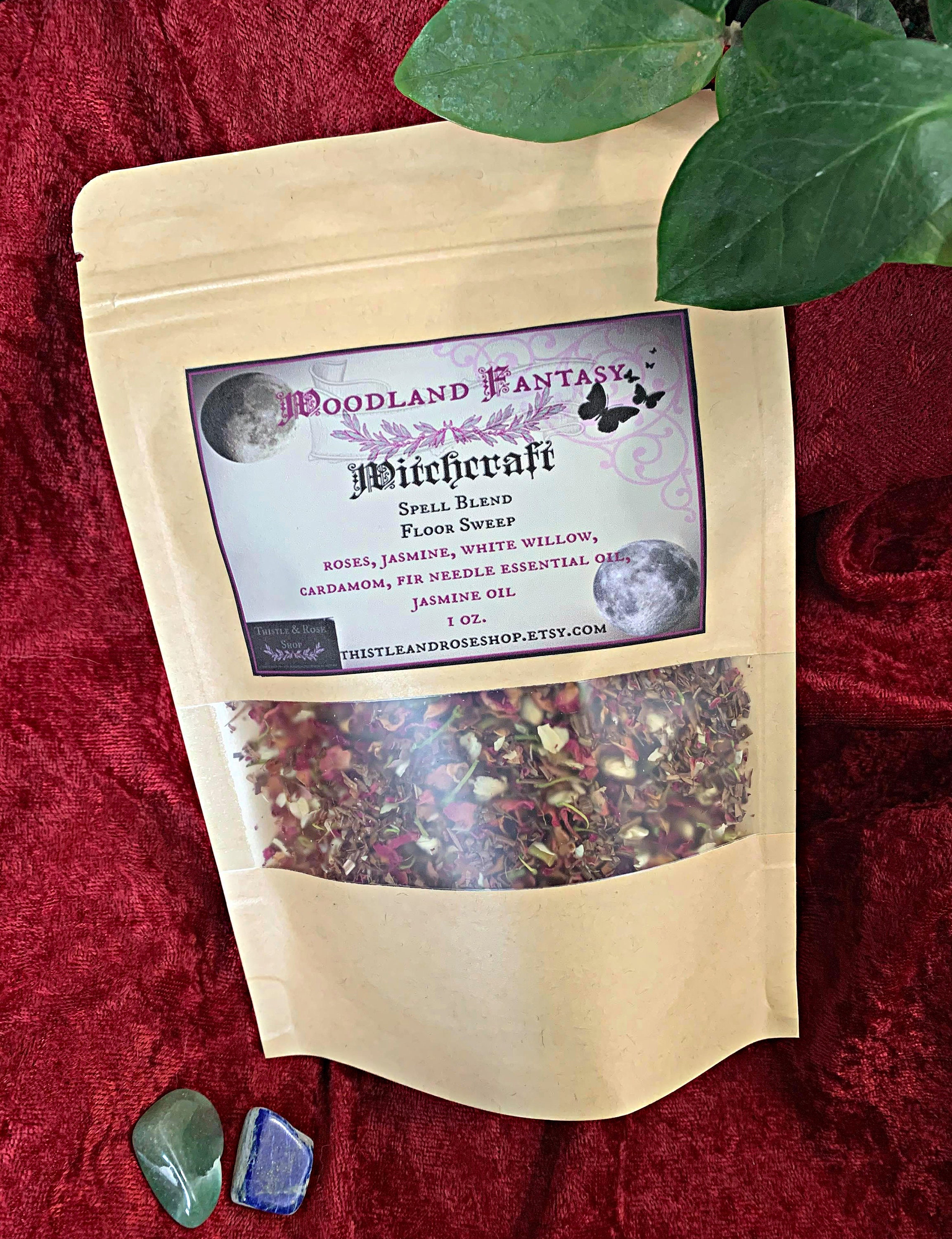 Woodland Fantasy Botanical Blend, Blend For Spells, Floor Sweep, Dried Flowers & Herbs, Essential Oils, Forest Floor Blend, Legend Fantasy