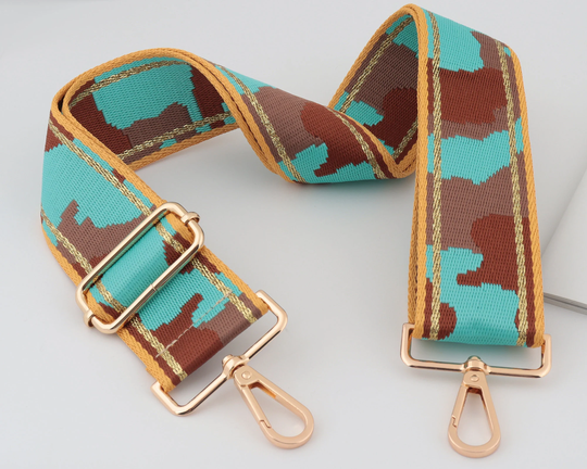 5cm Width Adjustable Camouflage Purse Strap Belt, Green Bag Strap Nylon Canvas Webbing Shoulder Handbag Handle Chain, Crossbody Bag