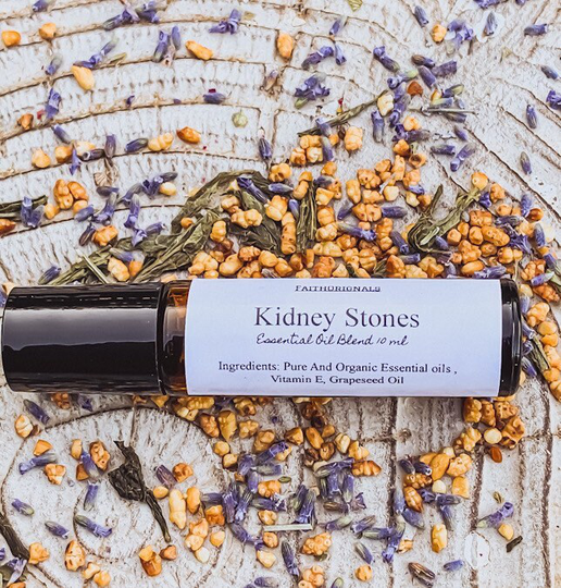 Kidney Stones Essential Oil Rollerbottle Blend 10Ml, Therapeutic, Organic, Self Care, Body Care