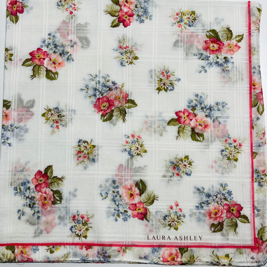 Laura Ashley Vintage Handkerchief 19 X Inches