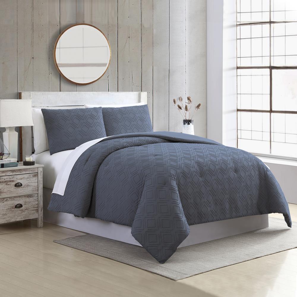 Amrapur Overseas Ethos comforter set Navy Multi Reversible King Comforter (Blend with Polyester Fill) | 3MLTICSE-ETS-KG