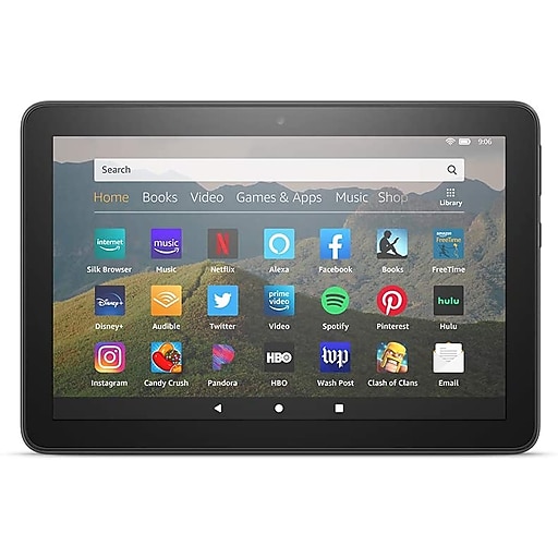 Amazon Fire HD 8 10th Generation 8" Tablet, WiFi, 32GB, Fire OS 7, Black (B07TMJ1R3X)